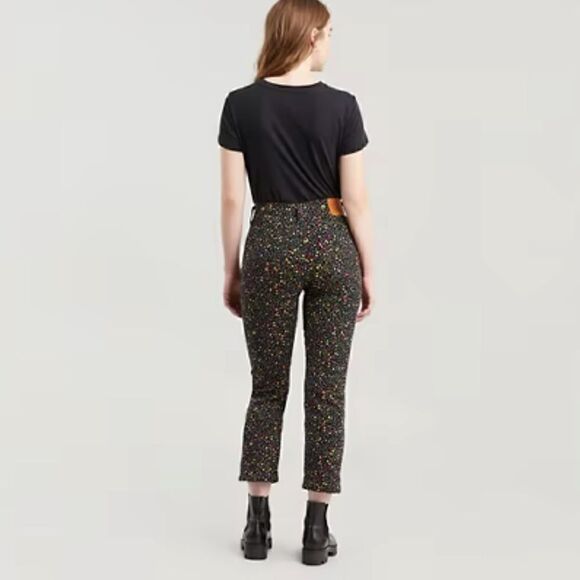 Levi's Premium FLORAL WEDGIE STRAIGHT FIT WOMEN'S JEANS - Picture 3 of 13